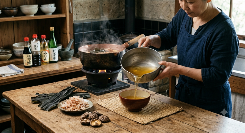 Dashi maison, le bouillon de base