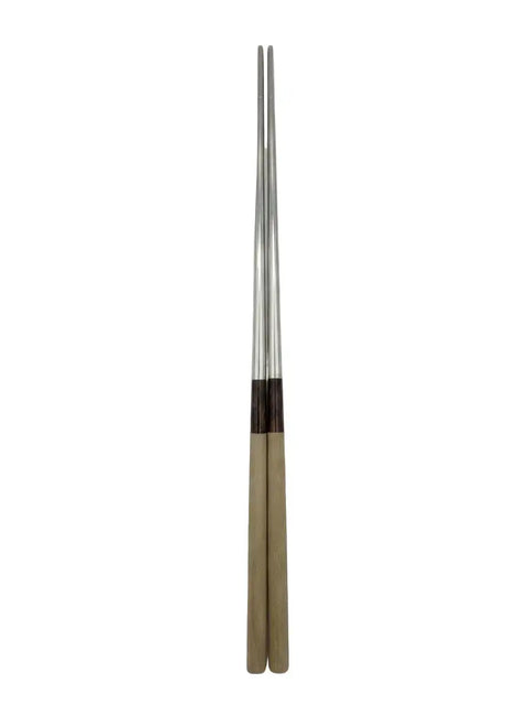 Stainless steel moribashi serving chopsticks