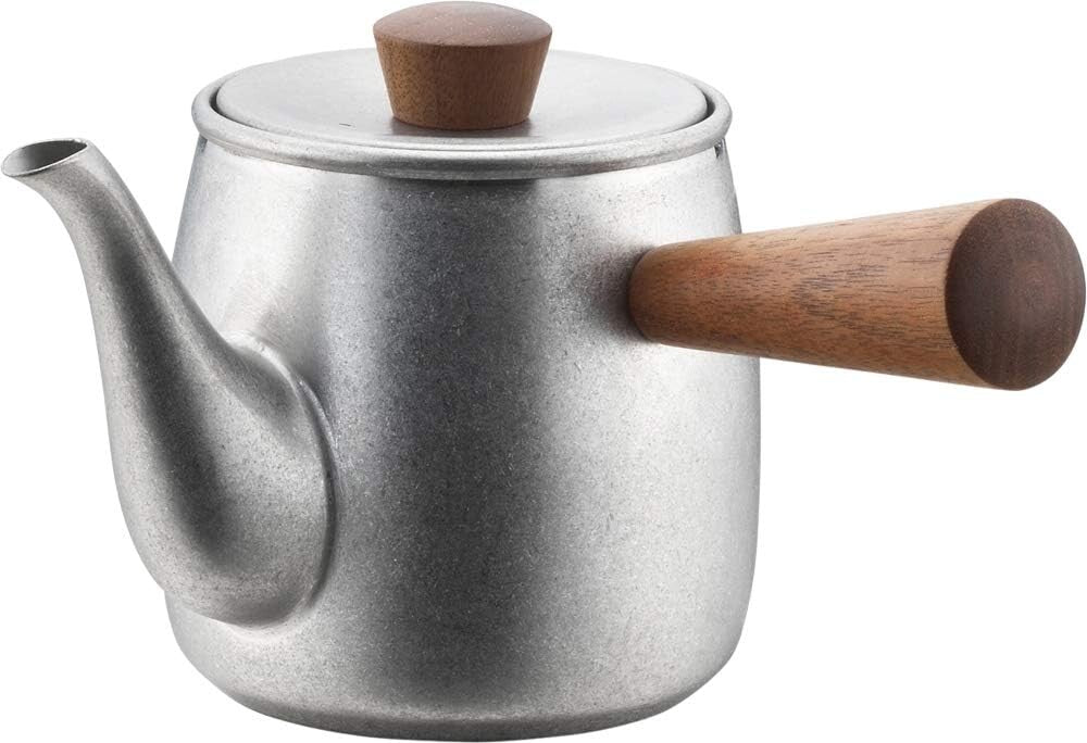 Kyusu en inox et bois naturel