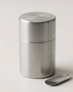 Boîte à thé inox avec cuillère