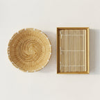Coffret Soba d'été Dogou, plateau à soba et zaru tressé main, vue 3