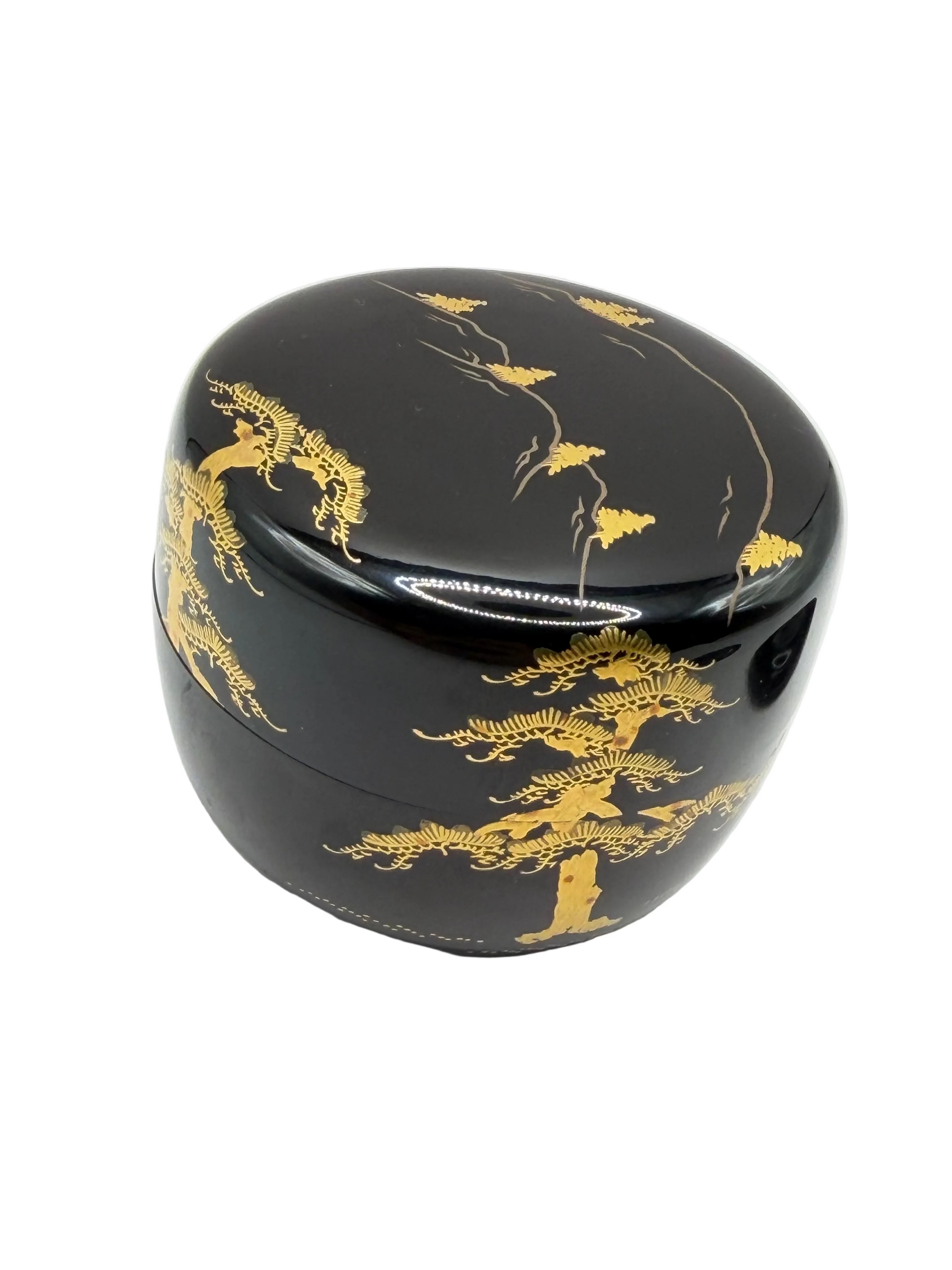 Lot natsume et kōgō en laque