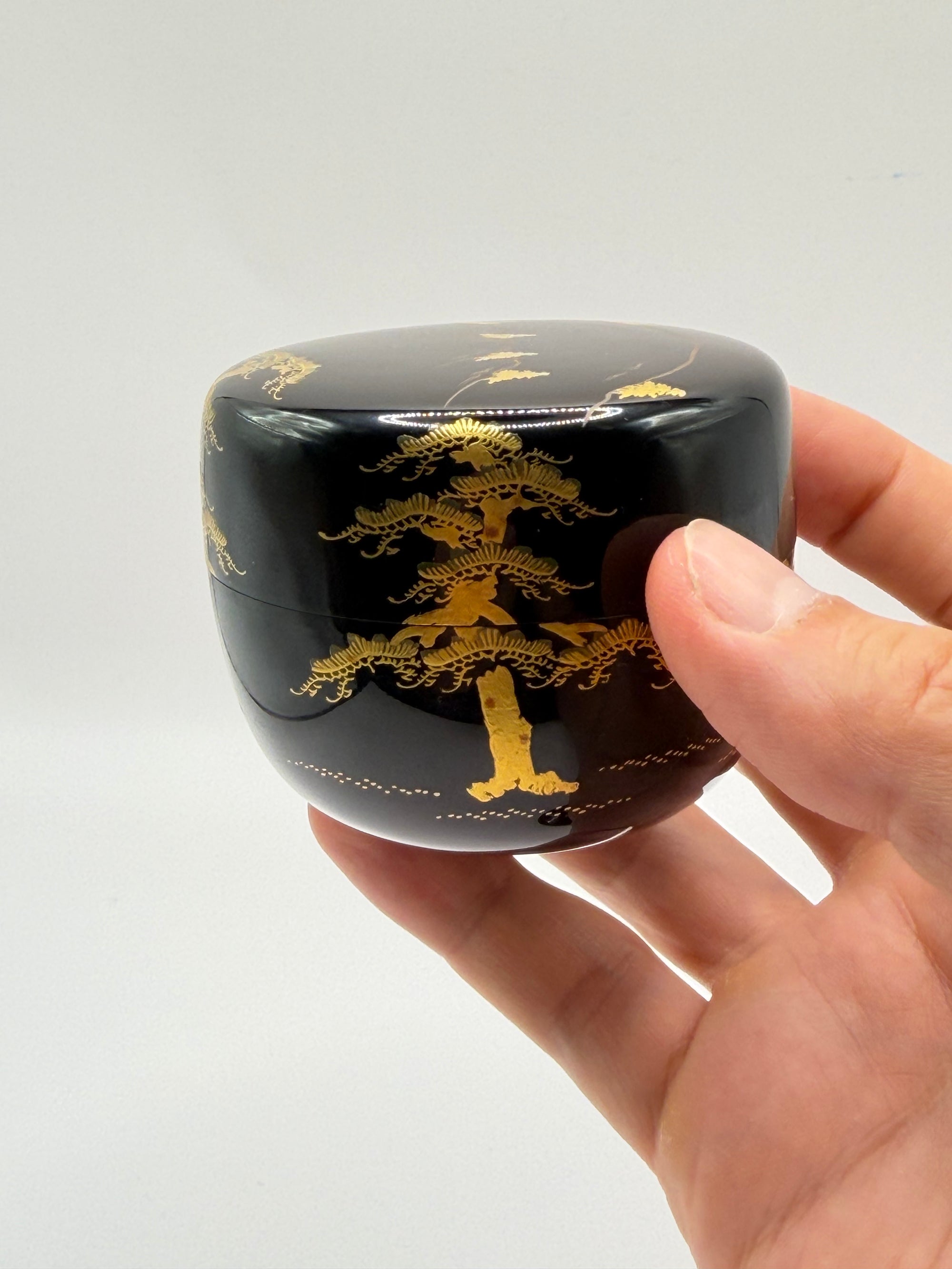 Lot natsume et kōgō en laque