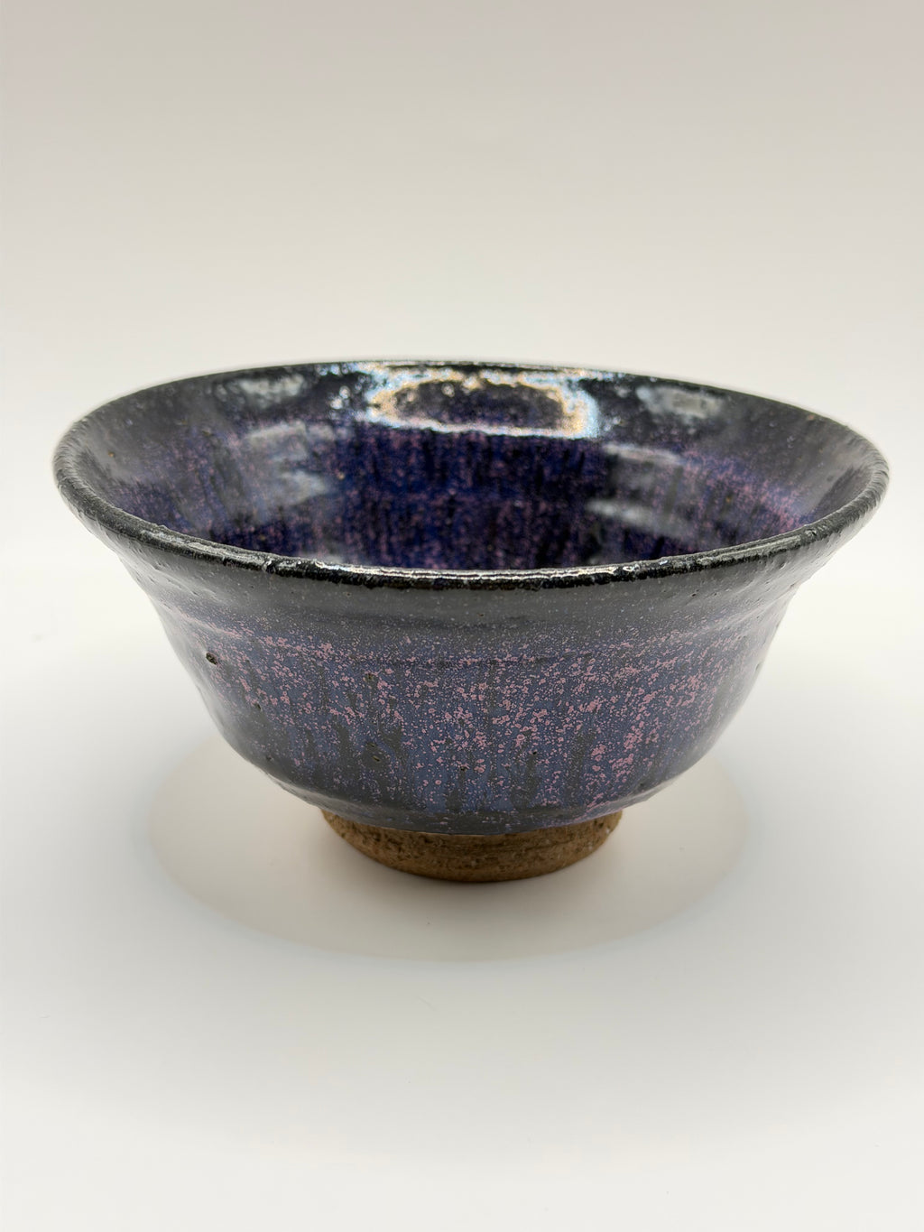 Chawan en grès, glaçure tenmoku