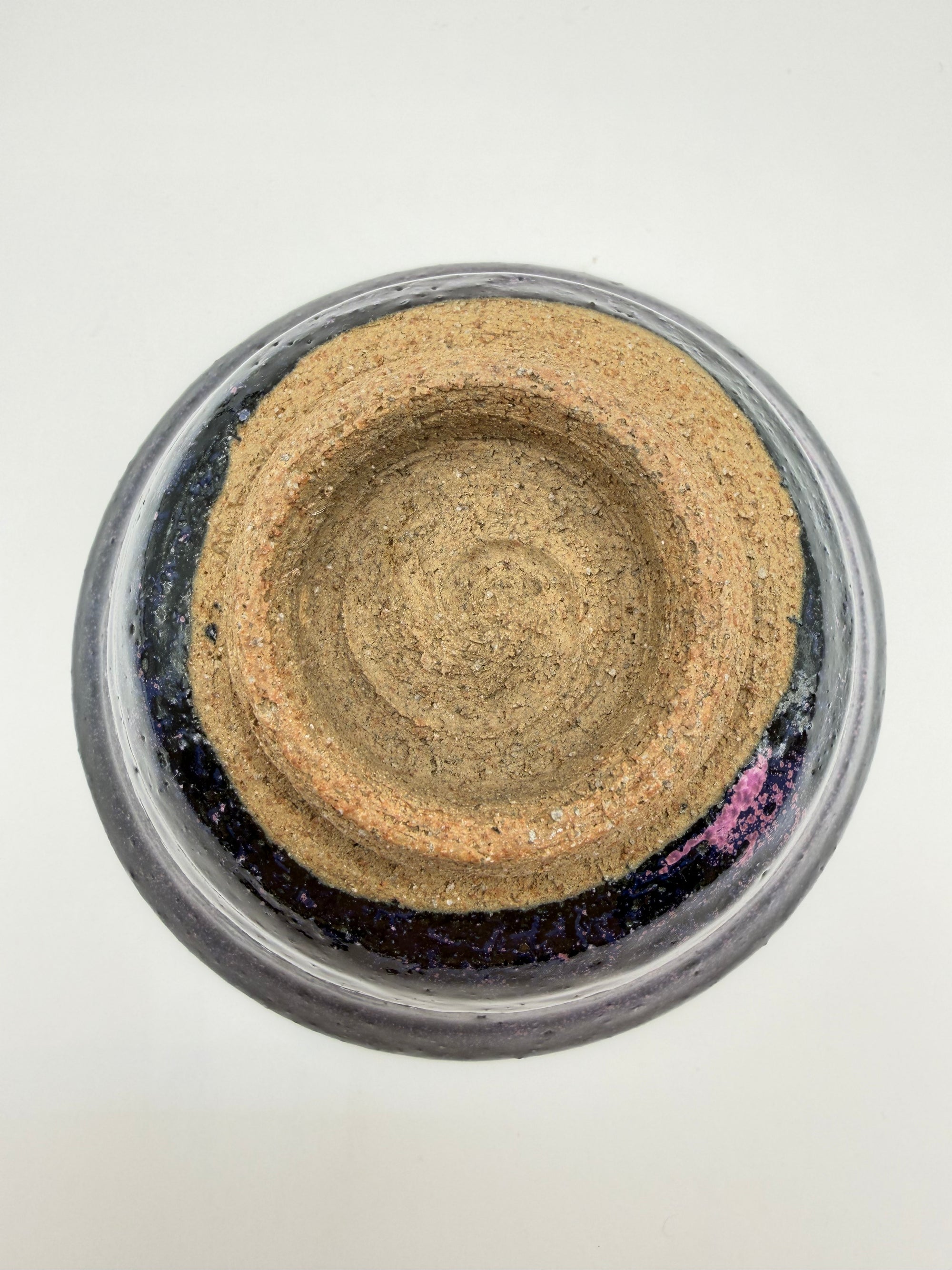 Chawan en grès, glaçure tenmoku