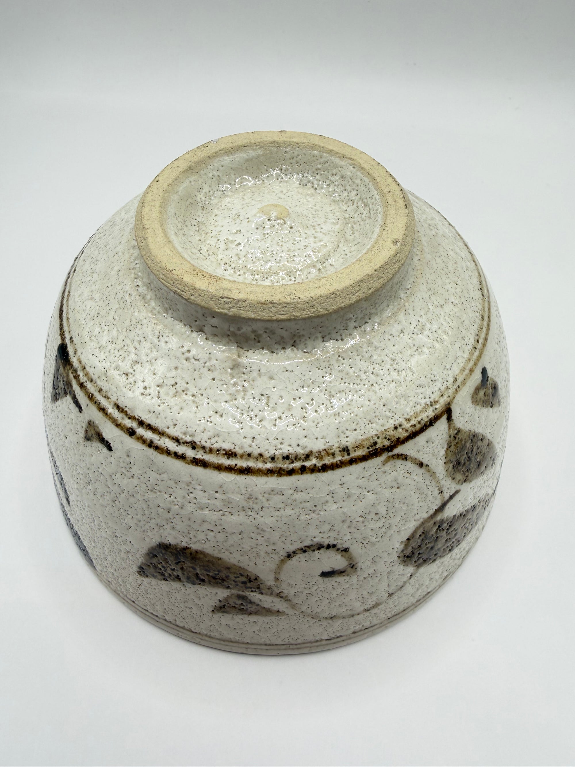 Bol e-Garatsu, décor floral peint