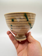 Coupe sur pied, décor peint