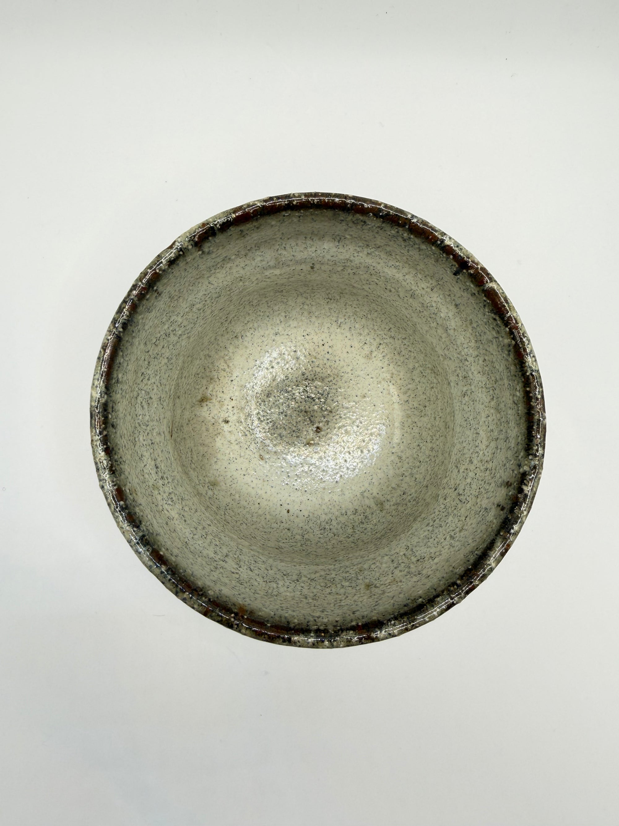 Tasse grès glaçure dégradée bleue