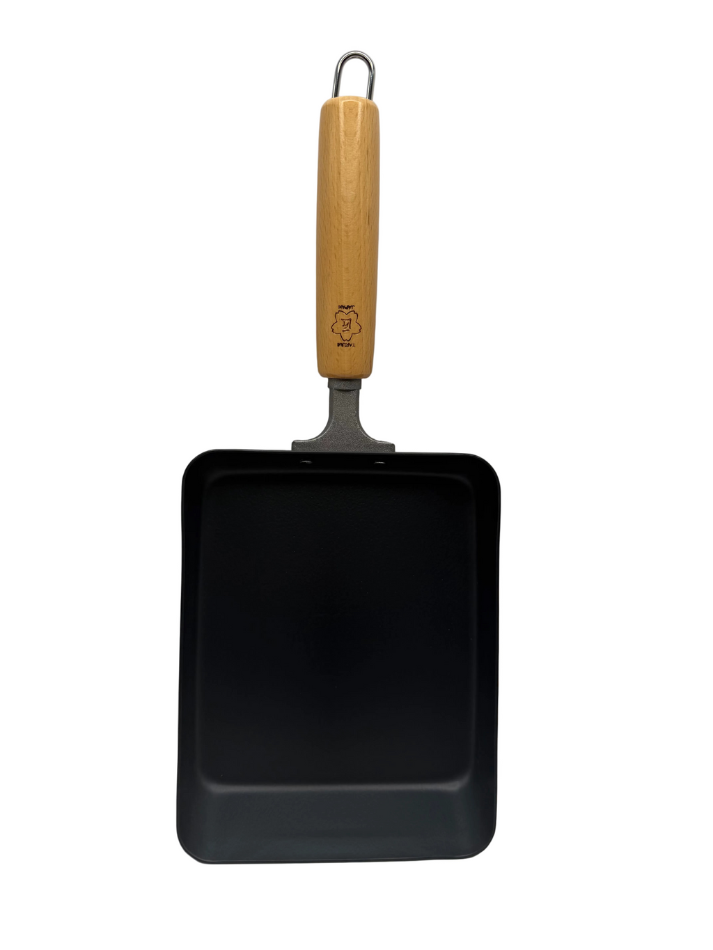Poêle tamagoyaki antiadhésive Takumi Japan à manche en bois