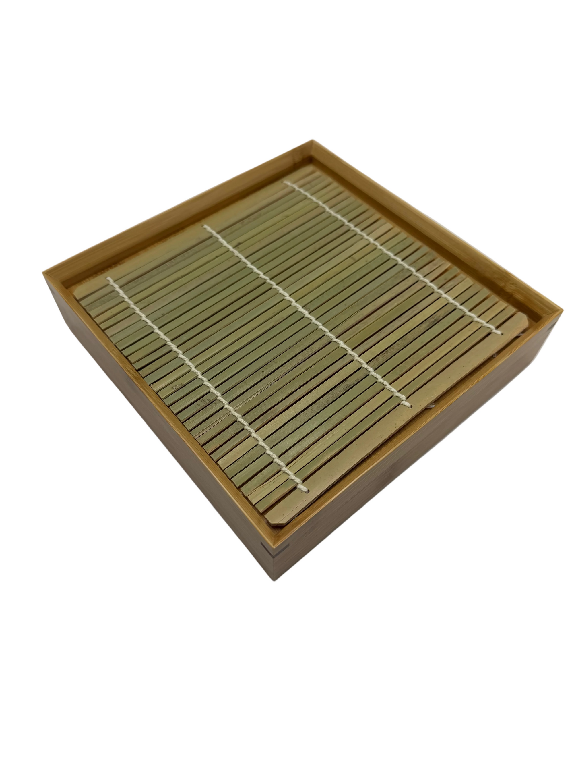 Plateau à soba en bambou 20x20