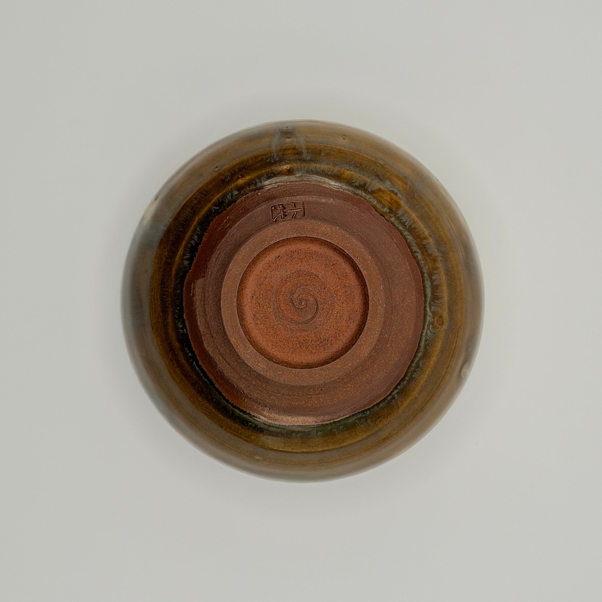 Bol japonais émaillé brun