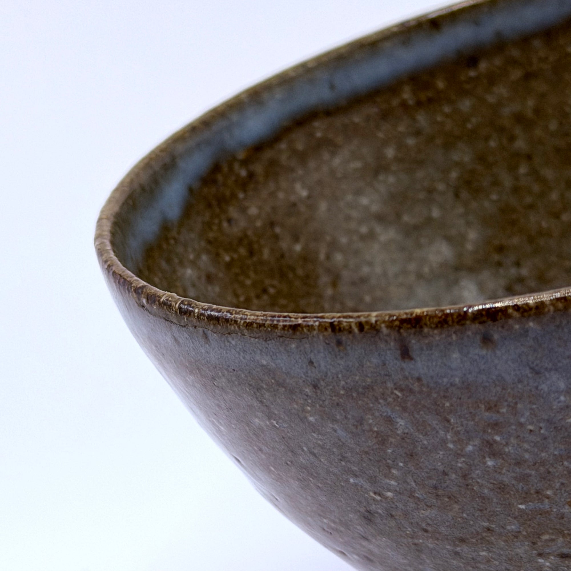 Bol japonais cendré ancien, Pièce Vintage de Collection