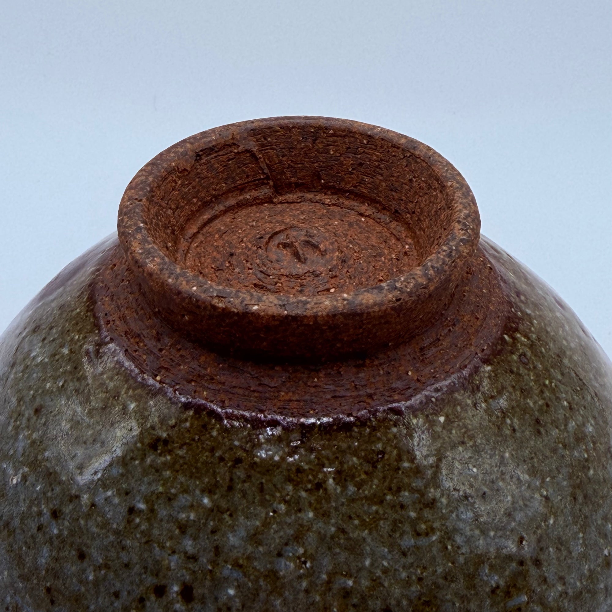 Bol japonais cendré ancien, Pièce Vintage de Collection