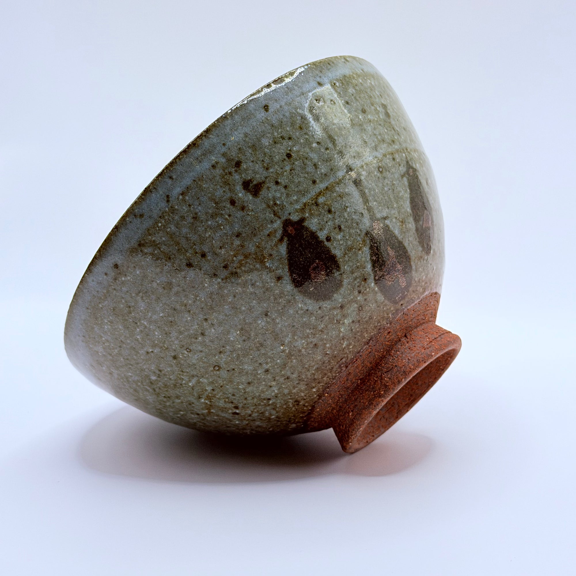 Bol japonais cendré ancien, Pièce Vintage de Collection