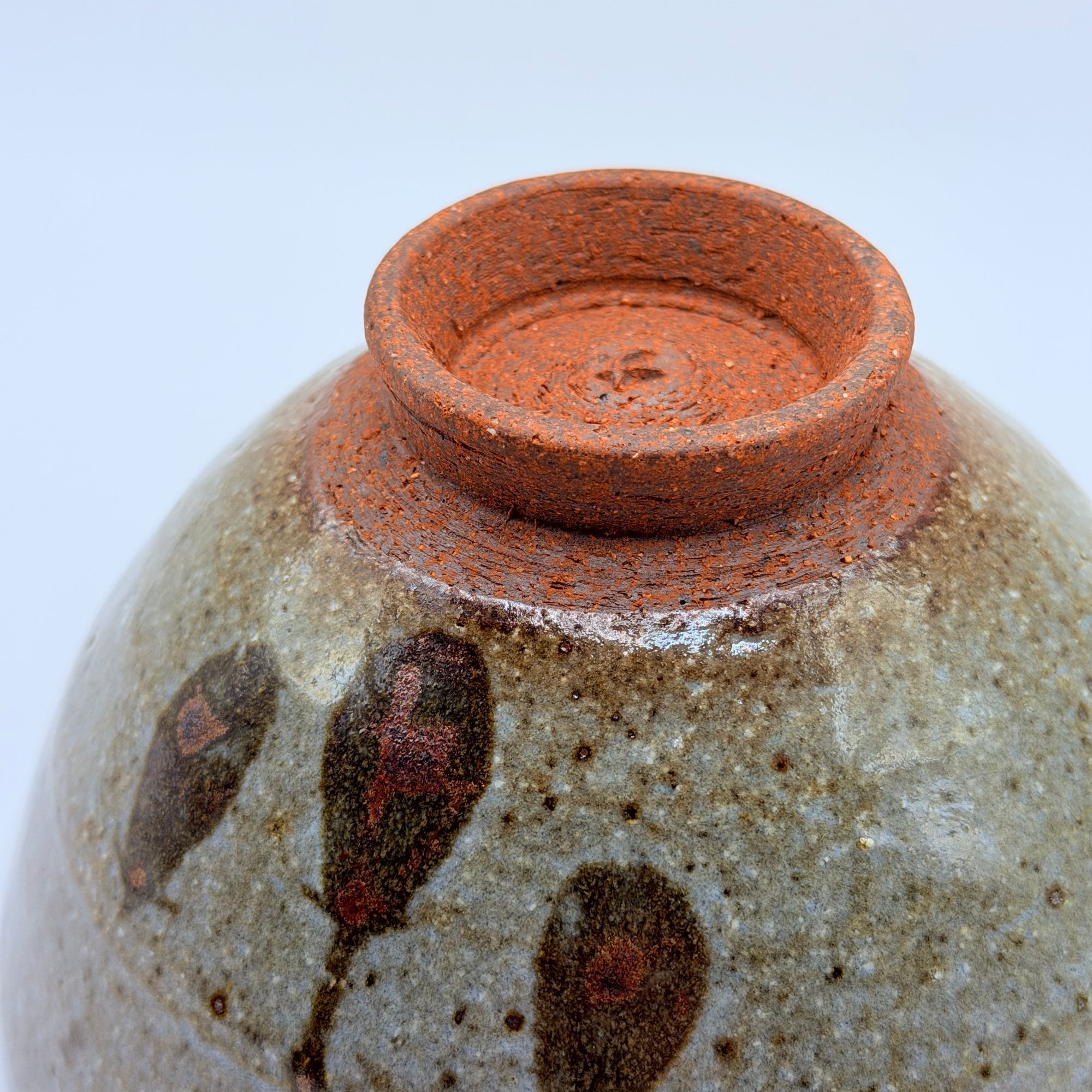 Bol japonais cendré ancien, Pièce Vintage de Collection