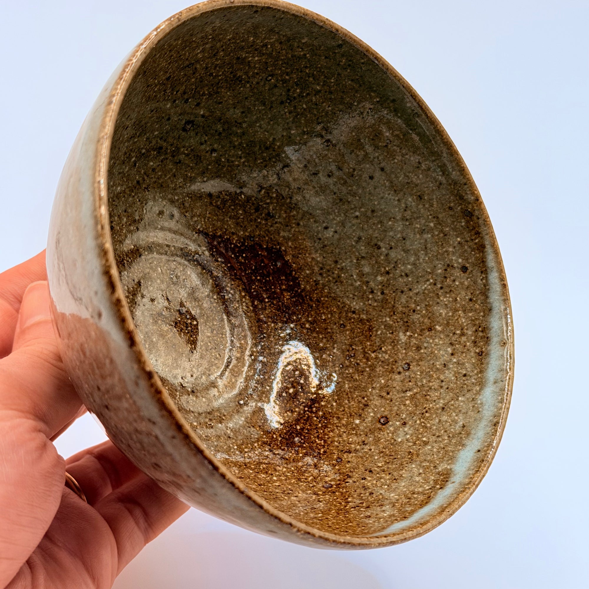 Bol japonais cendré ancien, Pièce Vintage de Collection