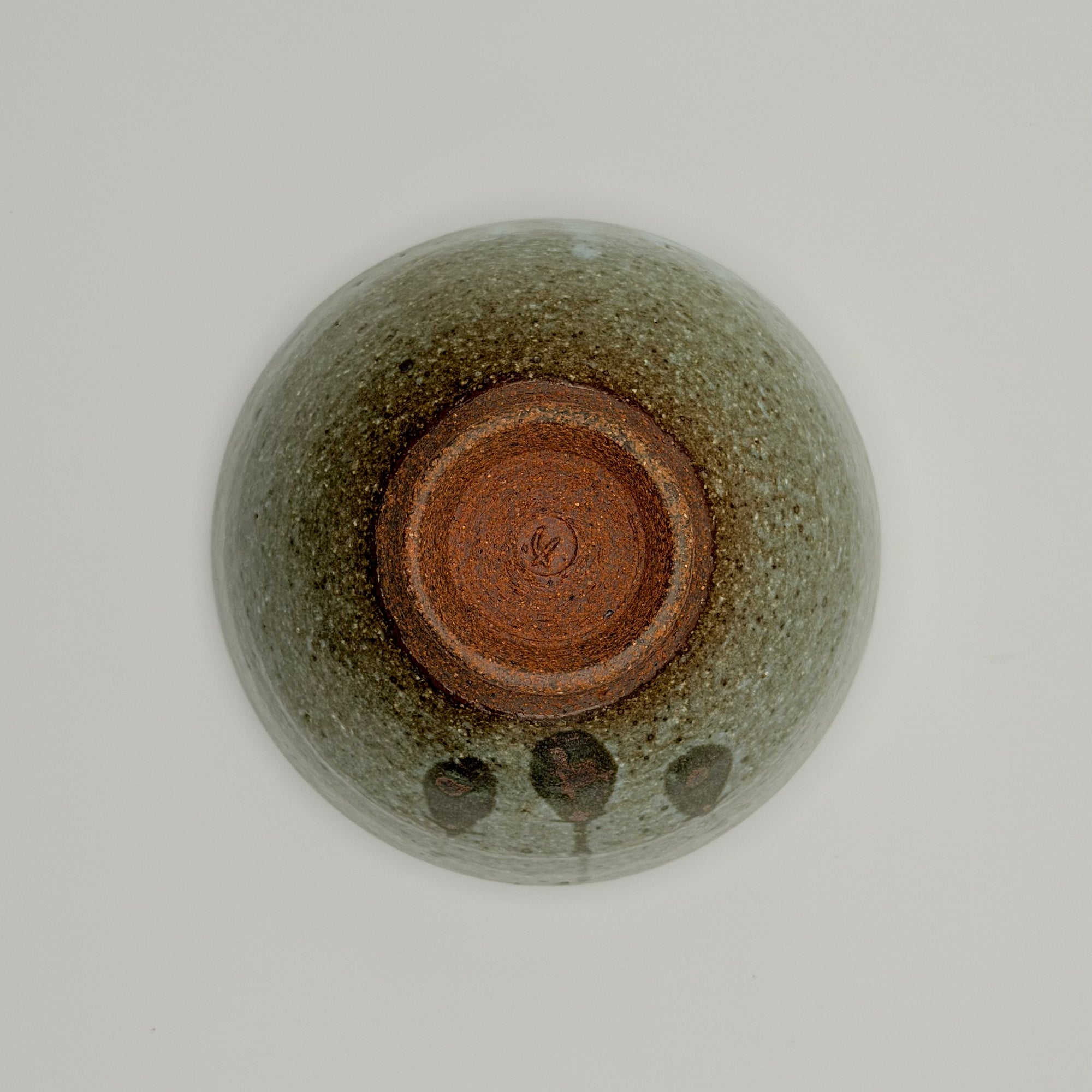 Bol japonais cendré ancien, Pièce Vintage de Collection