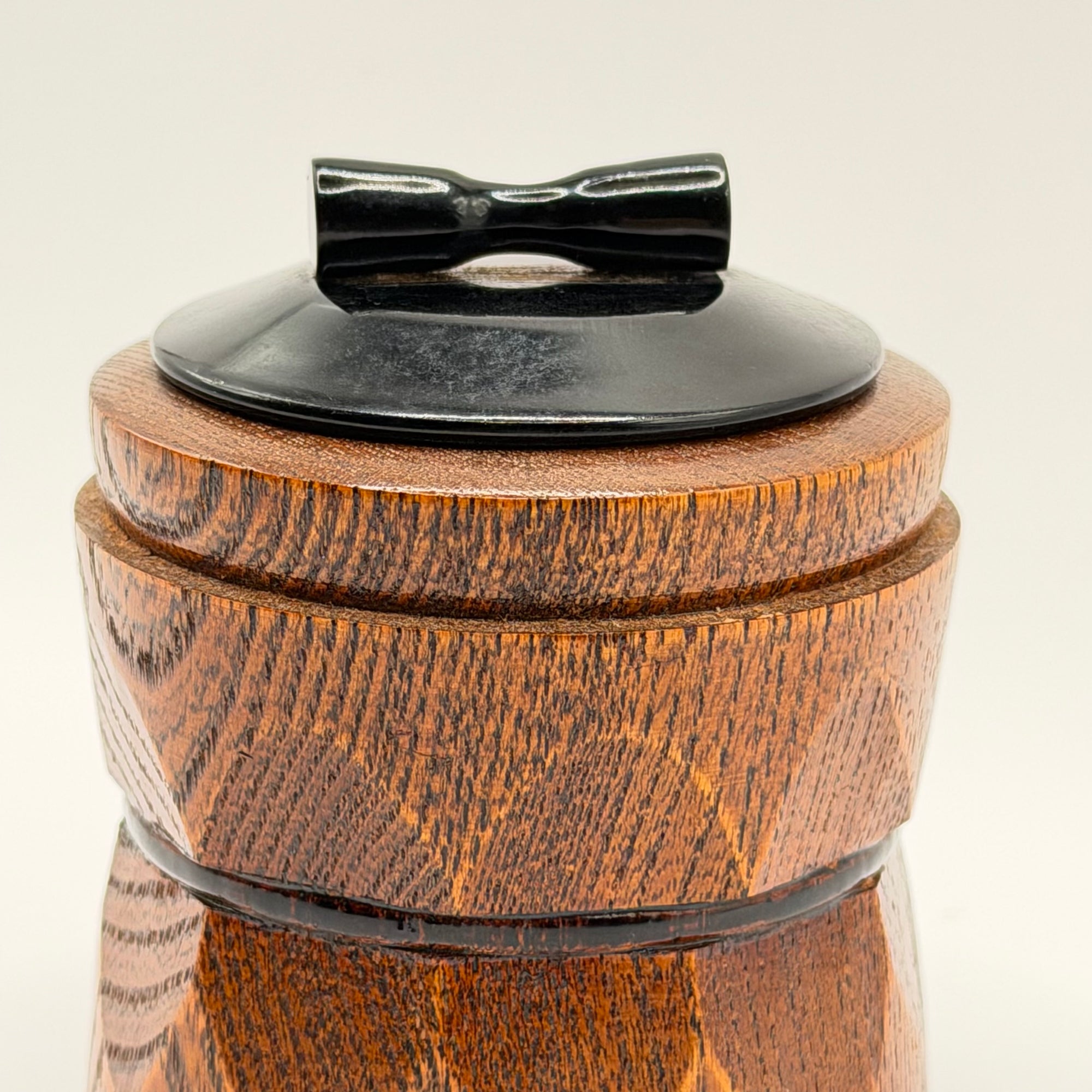 Pot à Matcha en Bois Tourné, Pièce Vintage de Collection