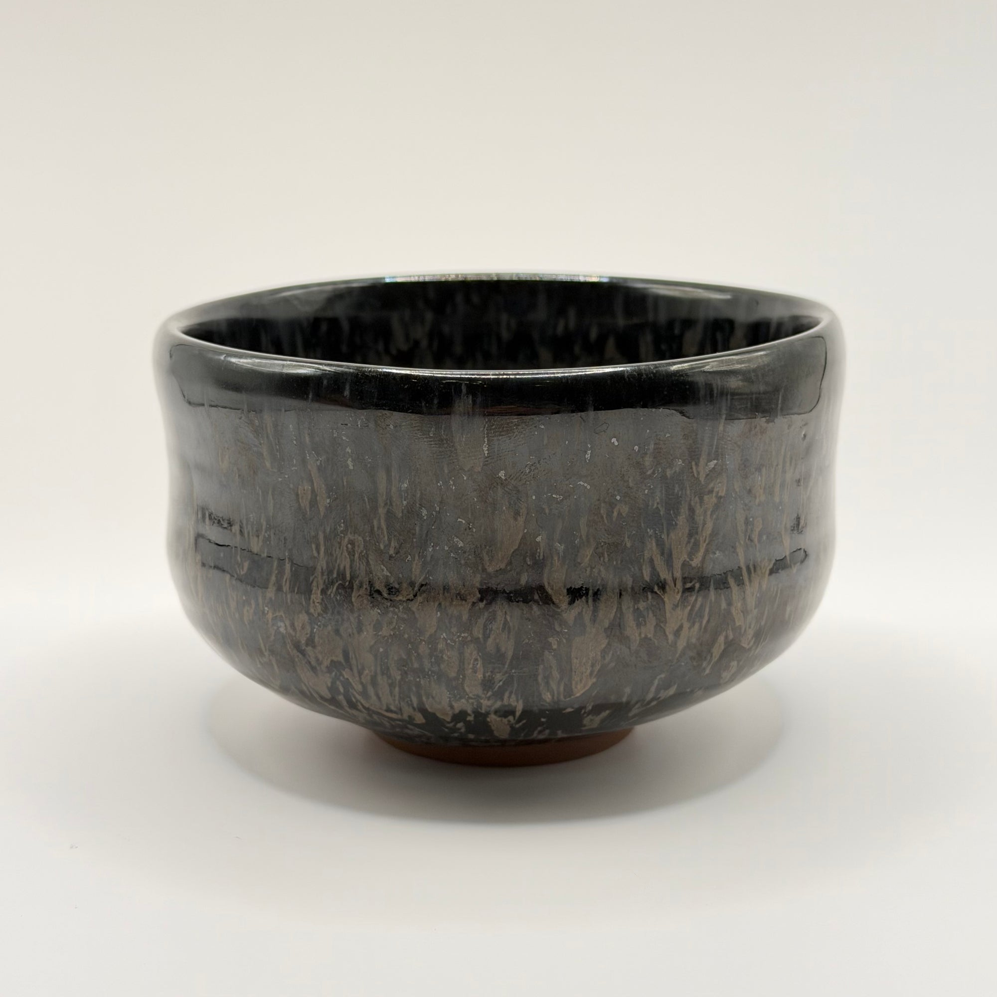 Bol à Matcha Tenmoku Irisé, Pièce Vintage de Collection