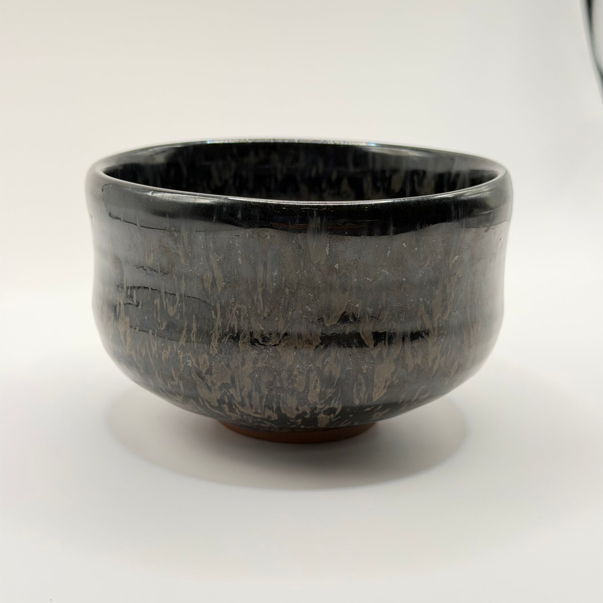 Bol à Matcha Tenmoku Irisé, Pièce Vintage de Collection