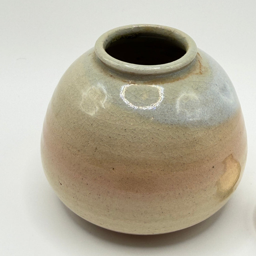 Pot à Matcha Sphérique Glaçure Nacrée
