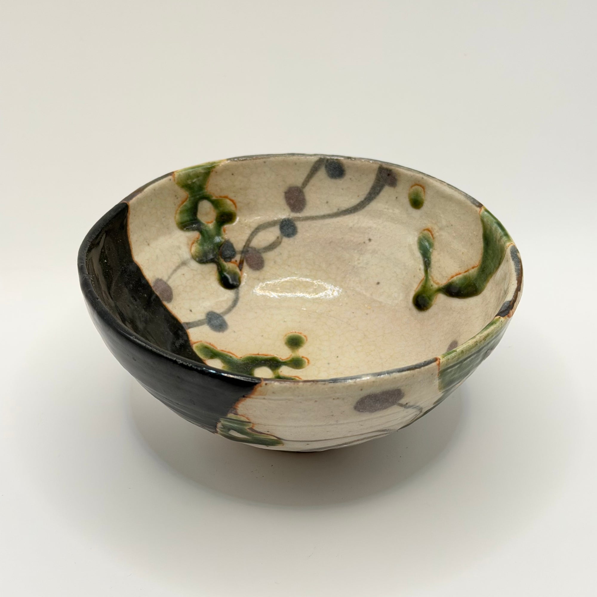 Bol à Matcha Oribe, Décor Géométrique