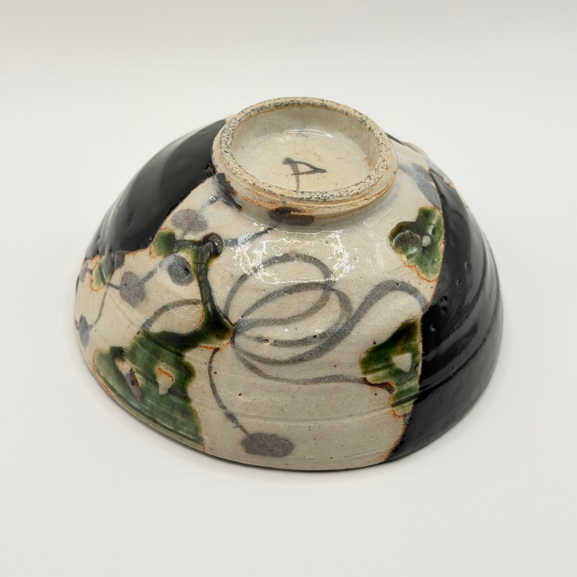 Bol à Matcha Oribe, Décor Géométrique