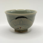 Bol à Matcha Céladon, Décor Grue et Tortue