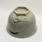 Bol à Matcha Céladon, Décor Grue et Tortue