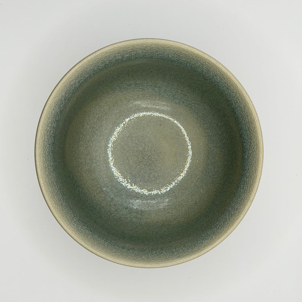 Bol à Matcha Céladon, Décor Grue et Tortue