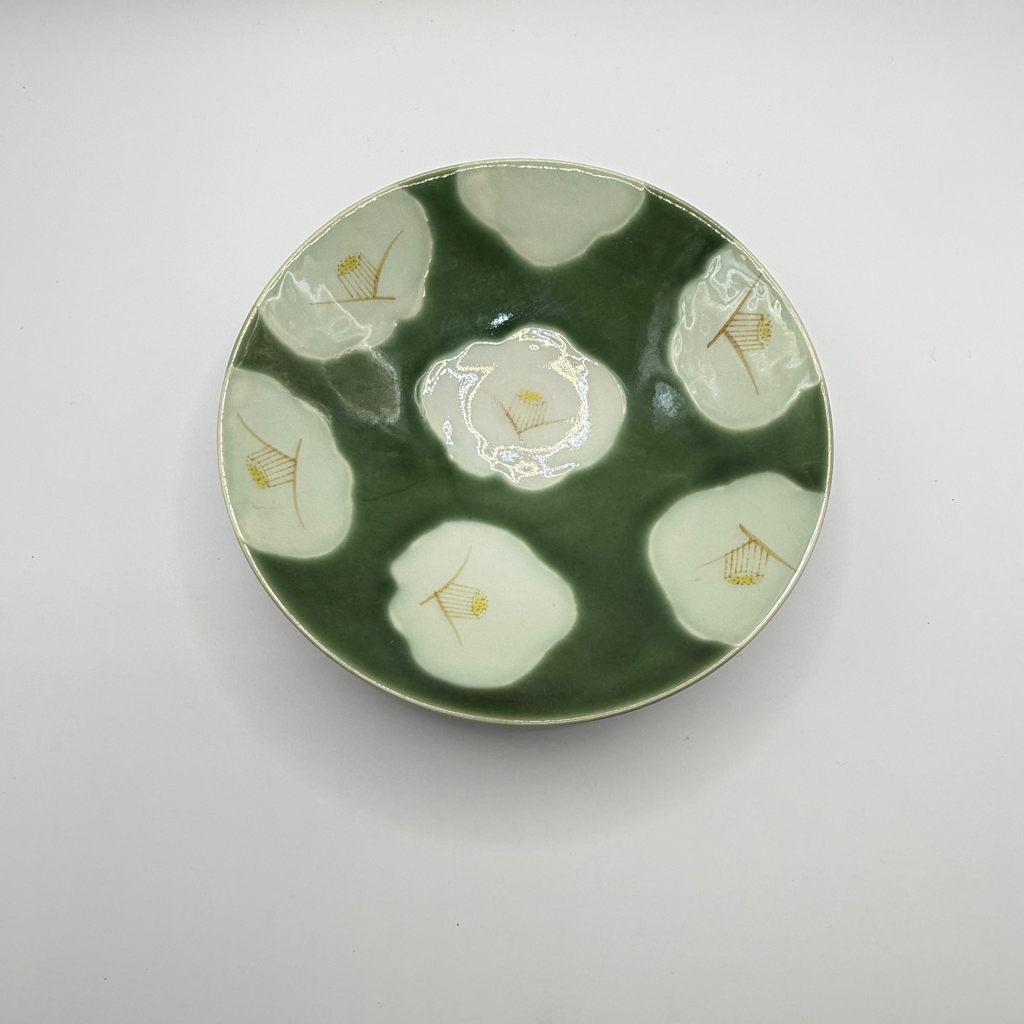 Coupe à Matcha Céladon, Décor Libellules