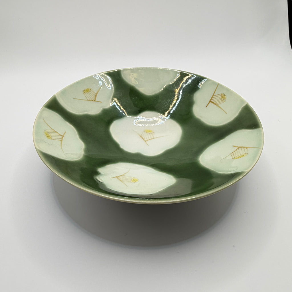 Coupe à Matcha Céladon, Décor Libellules