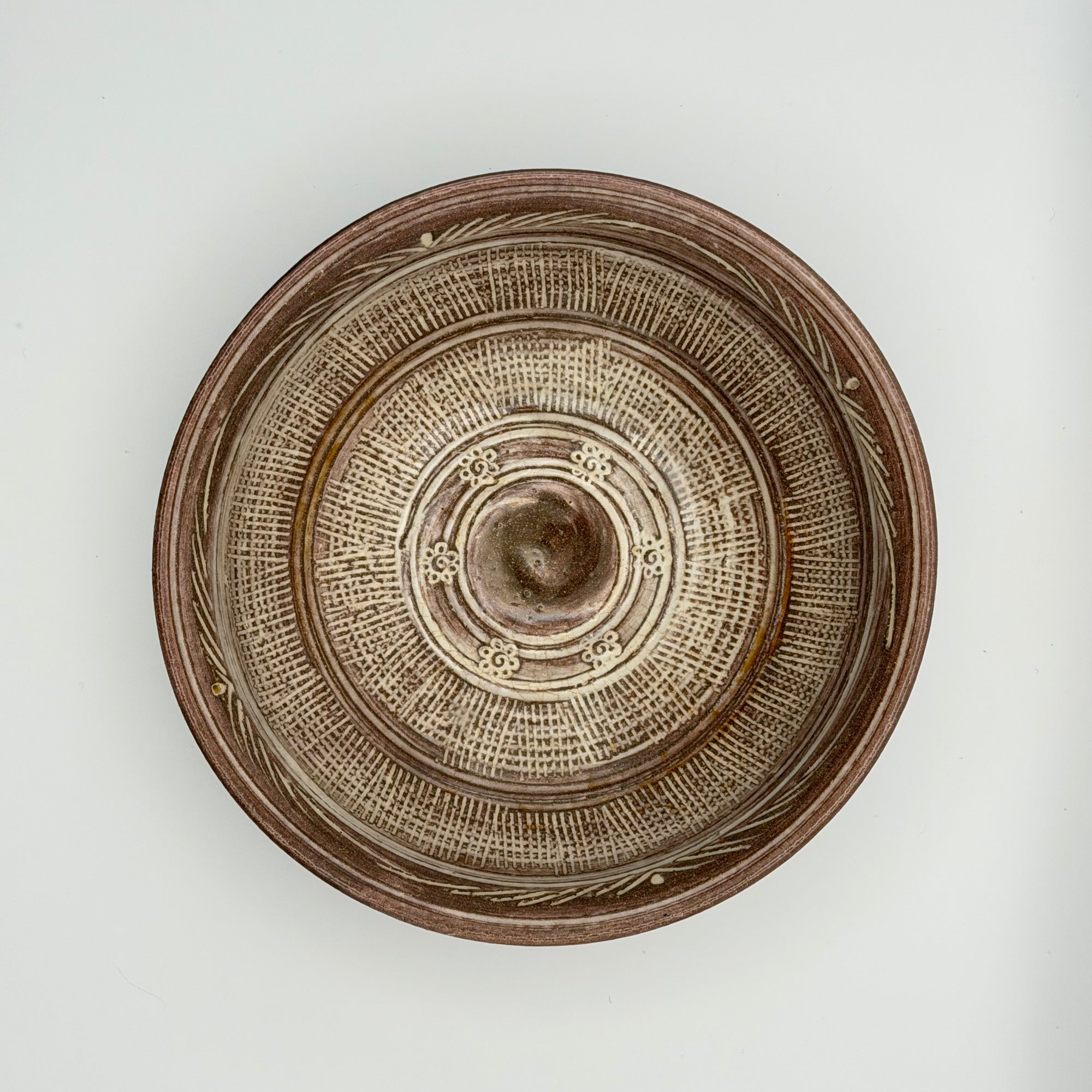 Bol à Matcha Décor Mishima, Frise Végétale