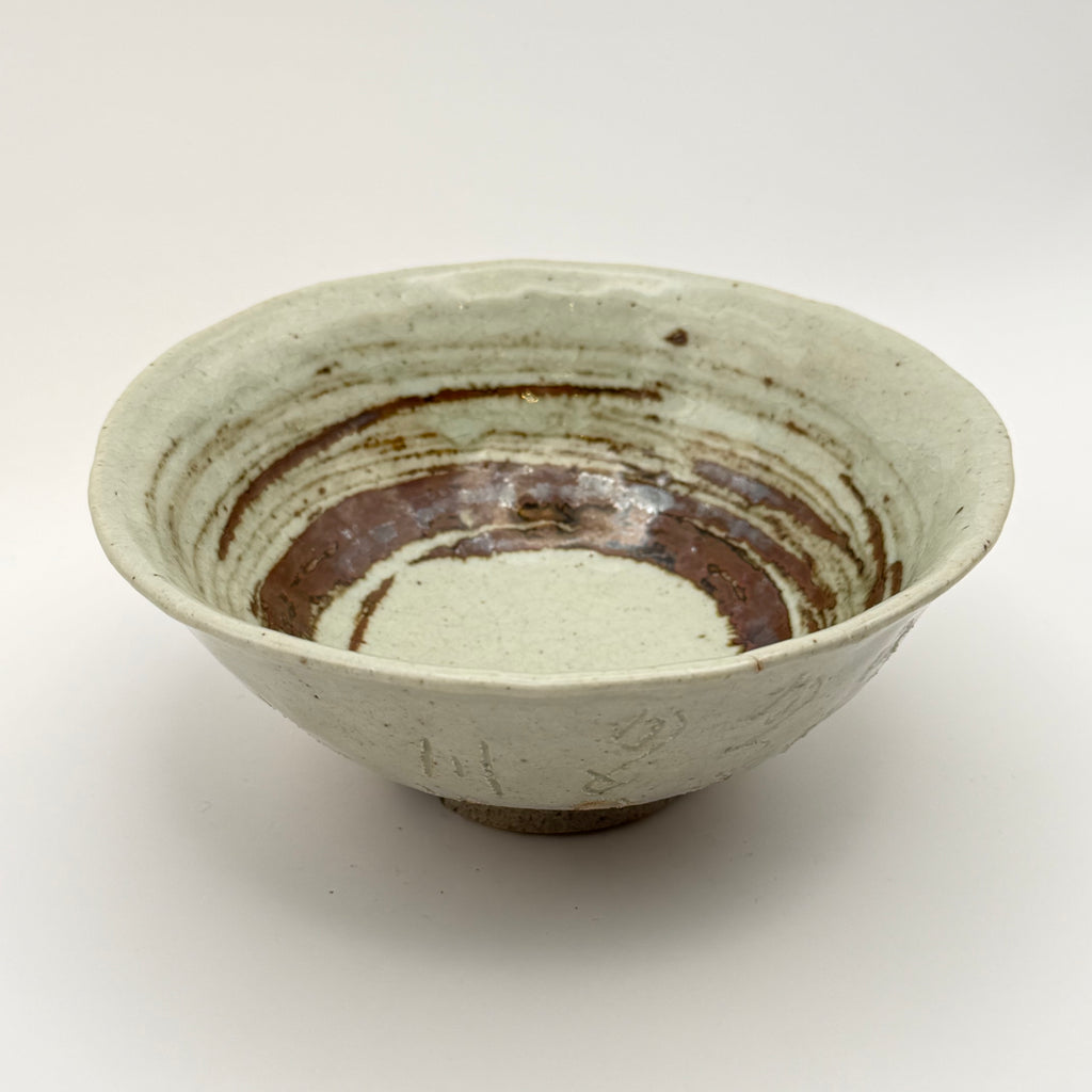 Bol à Matcha Calligraphié, Glaçure Hakeme