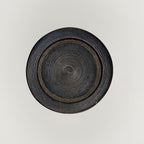 Pot à Matcha en Bois Tourné, Forme Annelée