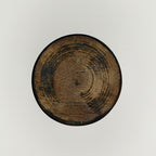 Pot à Matcha en Bois Tourné, Forme Annelée