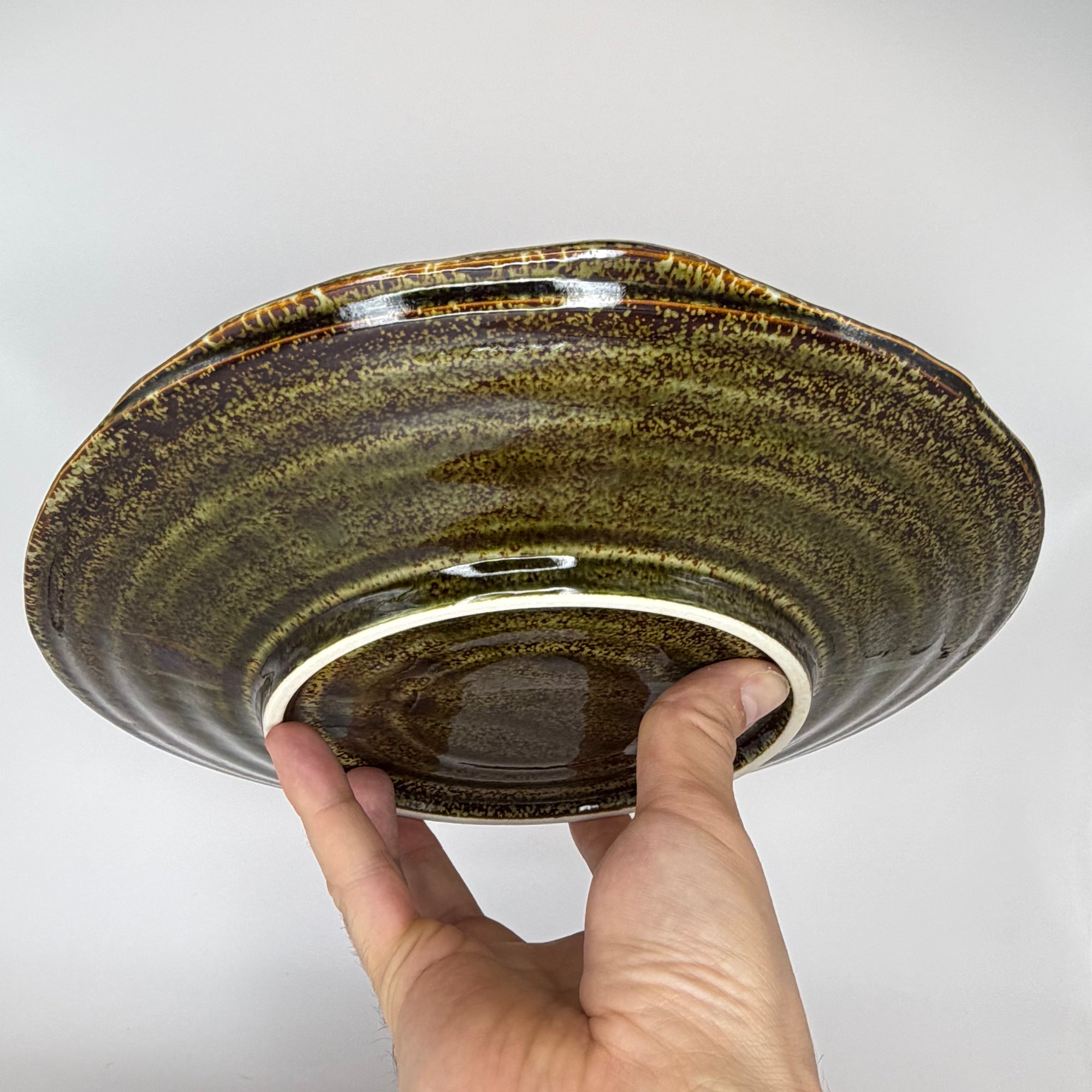 Grande assiette Kaki