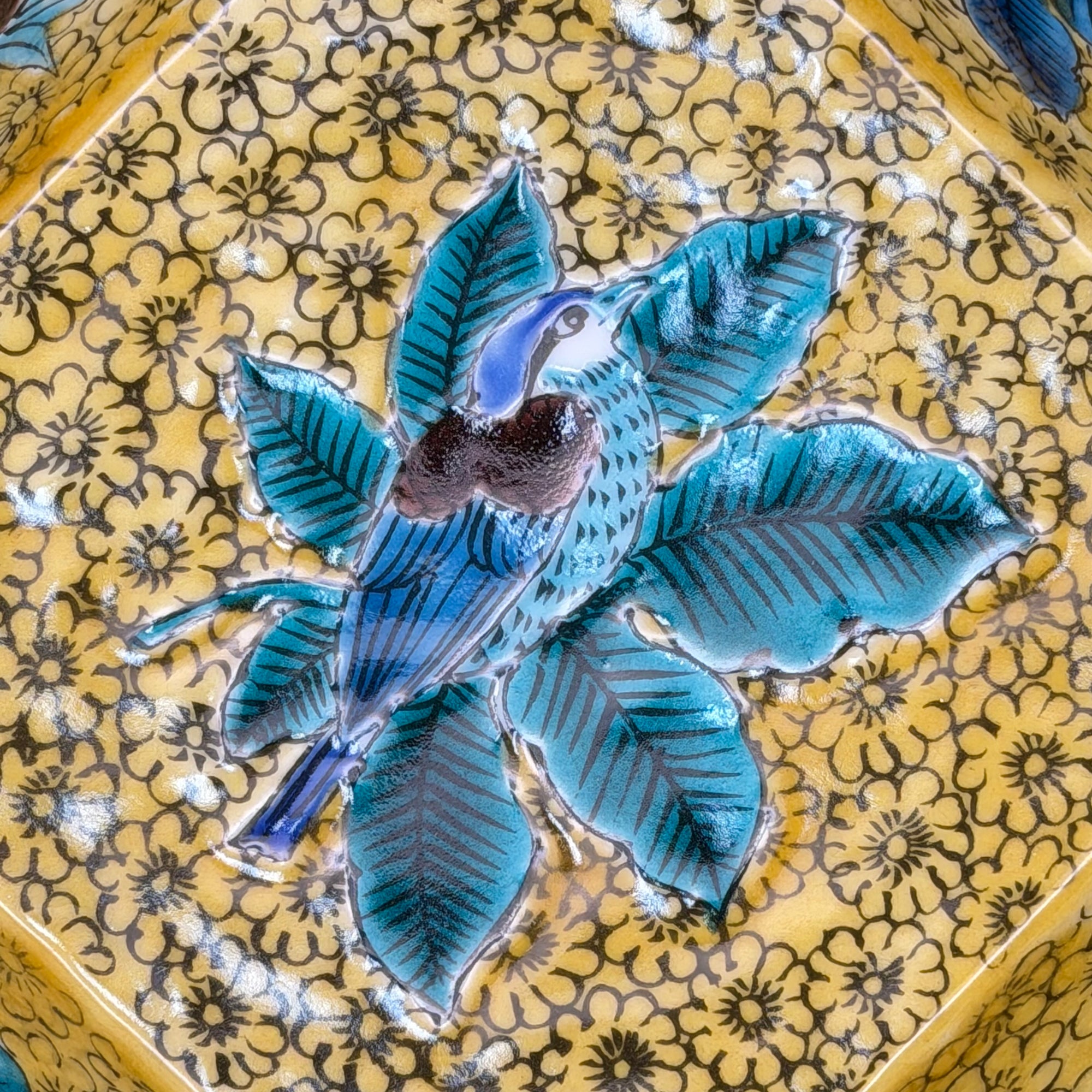 Grand bol Kutani aux Oiseaux