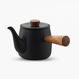 Kyusu inox noir mat bois