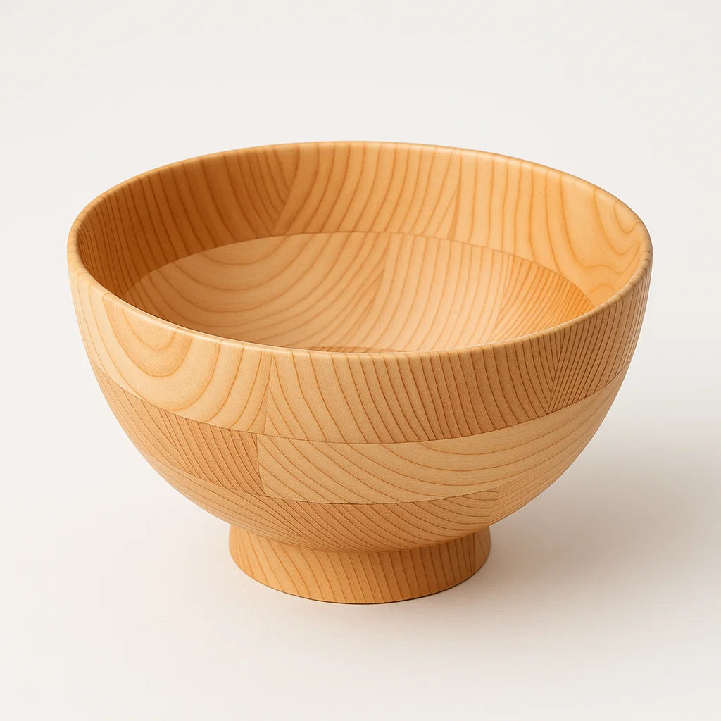 Bol Hikiyose en bois tourné