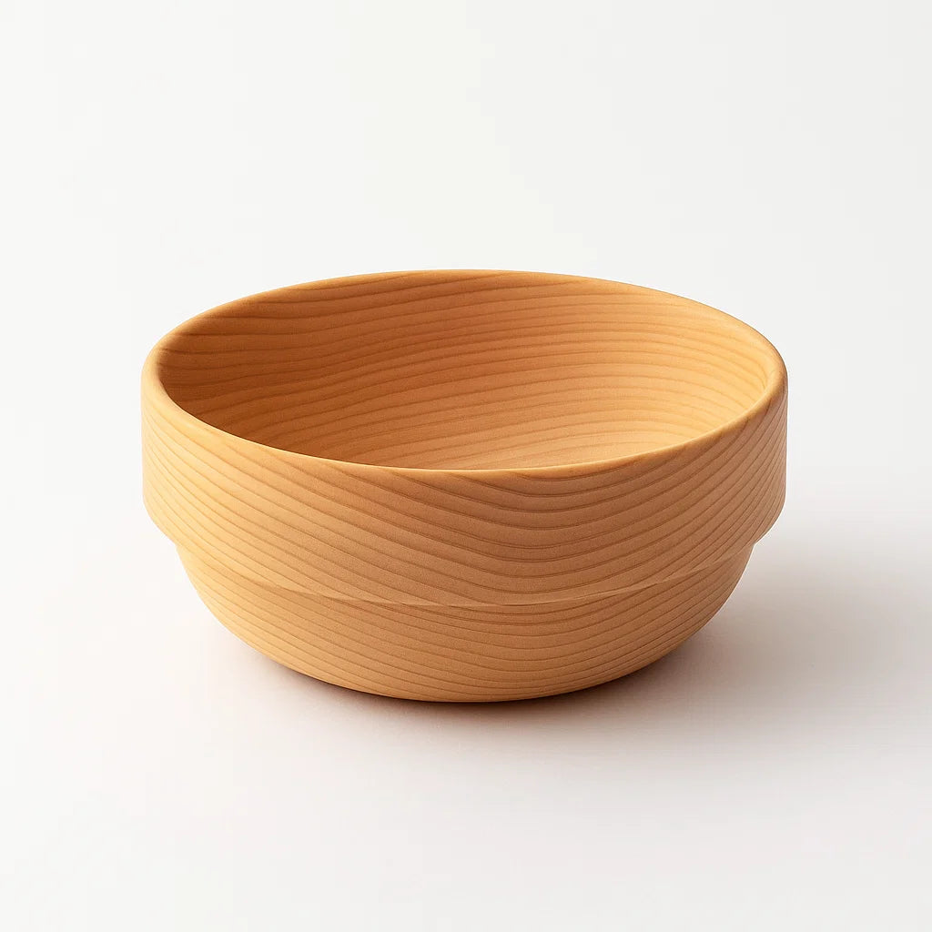 Bol artisanal en bois de Hinoki